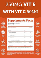 Lunakai Vitamin E gummies packaging with USA made certification badge