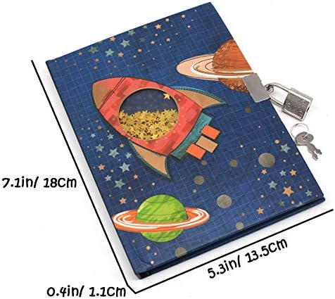 Side profile of the Ginmlyda kids journal with hardcover