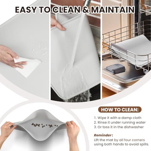 Food grade silicone waterproof cat food mat