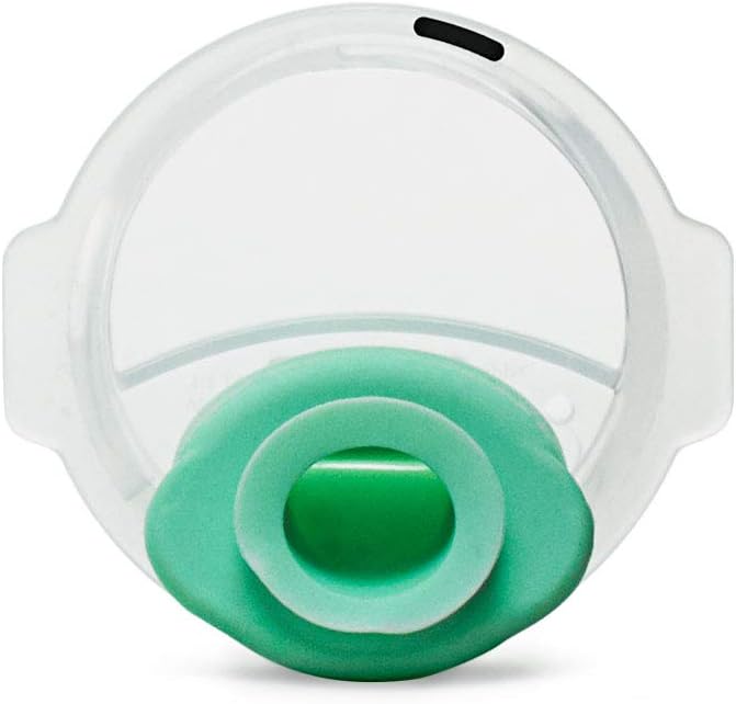 Elvie pump breast pump valve and spout kit front view showing 2 pack replacement parts