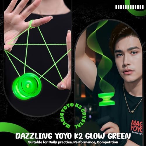 Magicyoyo K2 yoyo showing finger spin hub design