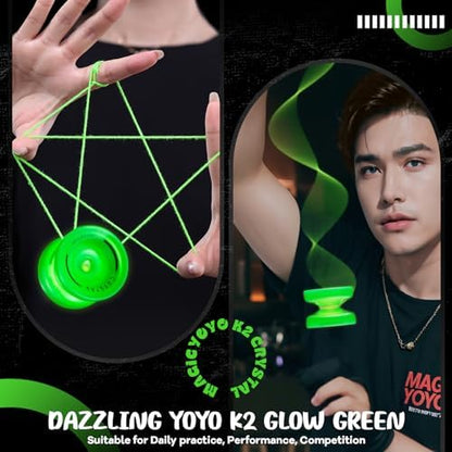 Magicyoyo K2 yoyo showing finger spin hub design