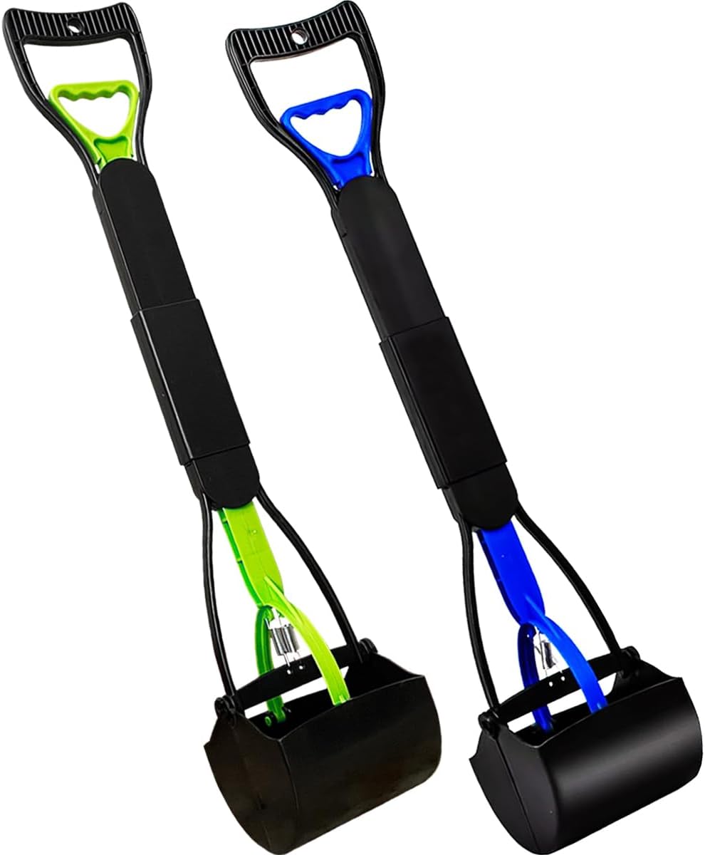 High tech lightweight pet waste jaw scooper lifestyle image