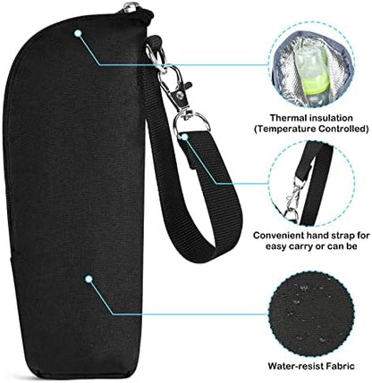 Compact baby bottle storage bag for travel and daycare