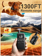 Veconix pet training remote control with digital screen displaying intensity levels