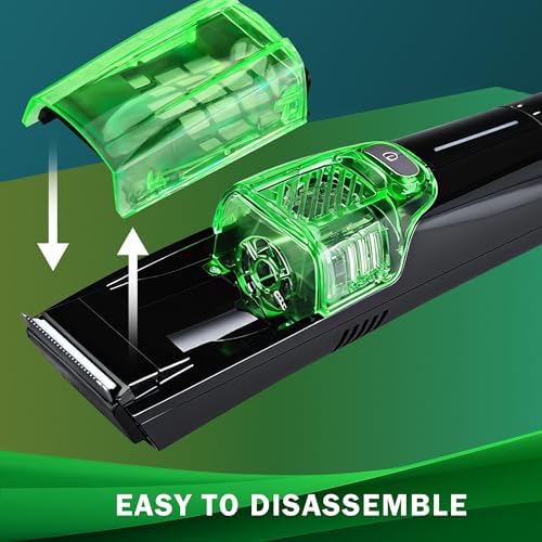 Nonk vacuum clipper internal hair collection chamber opened