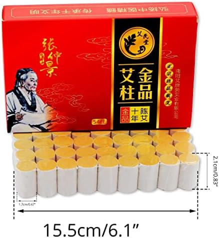 Traditional Chinese moxibustion rolls made of 10 year aged Artemisia wormwood.