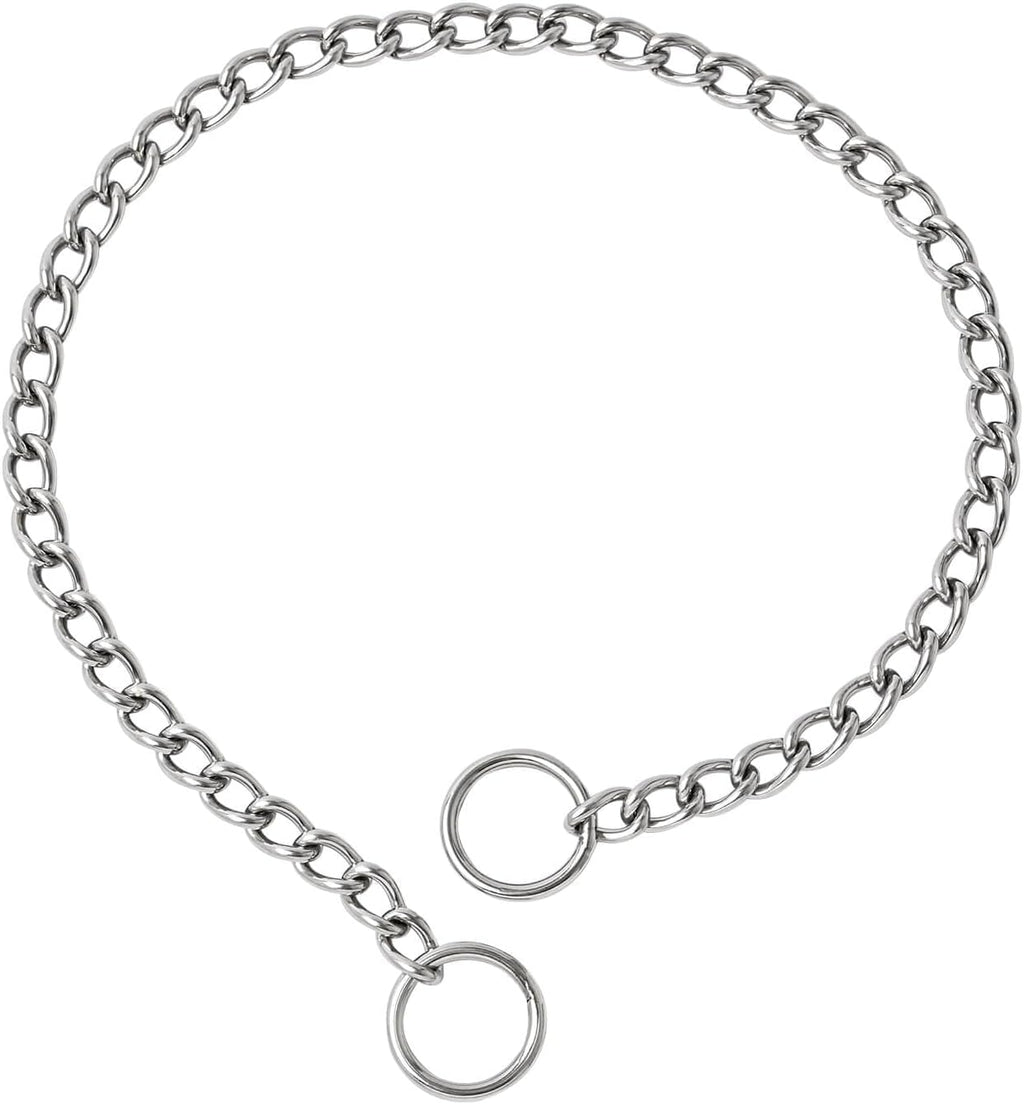 WePet puppy chain collar displaying the complete package contents for pet control.