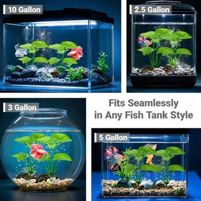 Soft artificial silk leaf hammock for betta fish resting showing fin-safe fabric texture.