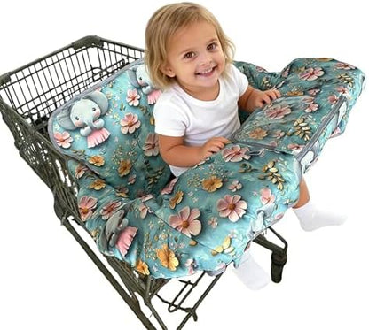 Dodo Nici shopping cart cover showing padded seat design