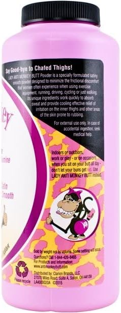 Talc-free anti-friction body powder for sweat absorption and skin comfort.