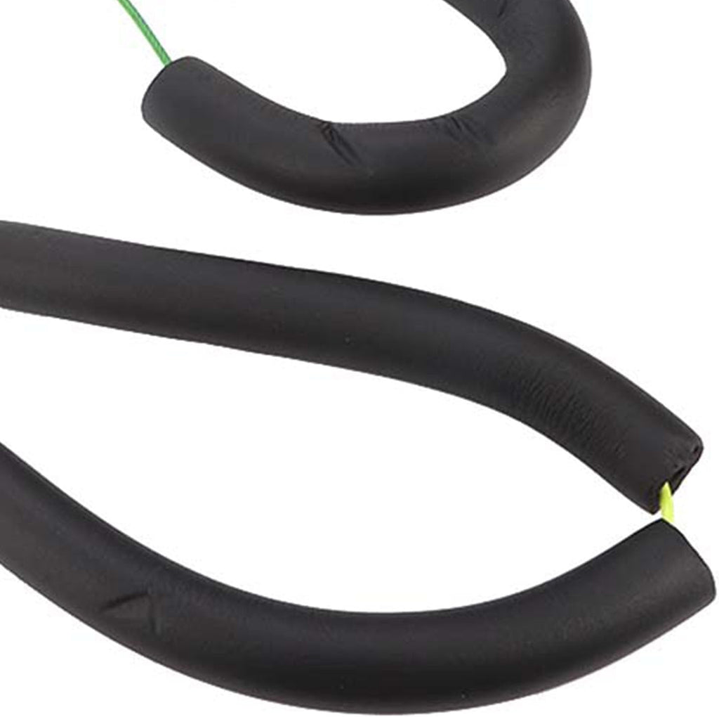 Full view of the yellow and green dog and cat wash choker leash