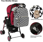 Yusudan large capacity diaper bag highlighting insulated bottle pockets