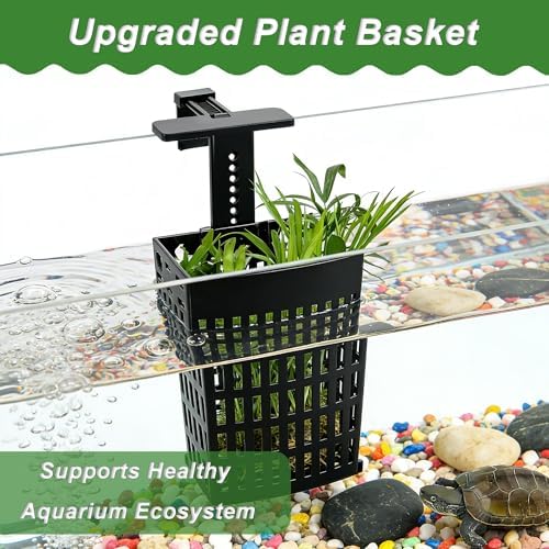 Secure suction cup installation of an imported aquarium plant holder on glass.