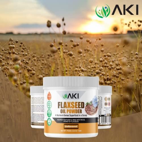 Microencapsulated flaxseed oil plant based powder rich in dietary fiber