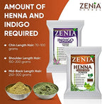 Zenia 100 grams herbal henna powder package for natural conditioning and grey coverage