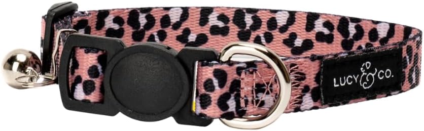 Lucy & Co. Cutie Patootie Breakaway Cat Collar with Bell - Designer Print Adjustable Safety Collar for Cats, Kittens & Small Dogs, Lightweight Pet Collar for Boy & Girl Cats - Small - Image 12