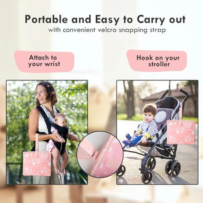Phoebus Baby travel changing mat folded showing compact size