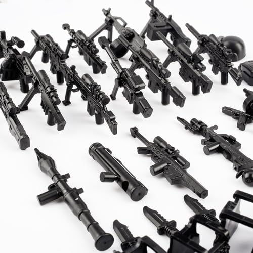 83 Pcs Toy Soldiers Figures US Army Battle Toy Set - Weapons Pack Military Weapon Battle Building Blocks Compatible with Major Brand, 3 Years Old and up - Image 7
