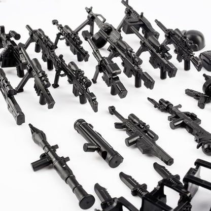 83 Pcs Toy Soldiers Figures US Army Battle Toy Set - Weapons Pack Military Weapon Battle Building Blocks Compatible with Major Brand, 3 Years Old and up - Image 7