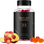 Black Girl Vitamins D3 Gummies front view bottle package