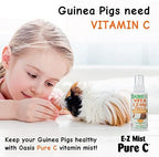 Back label details of oasis guinea pig vitamin c supplement