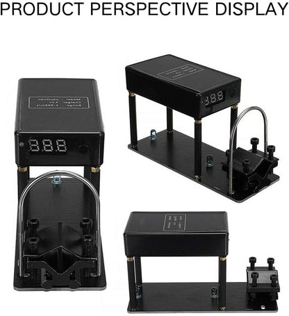 Rechargeable ballistic testing equipment showing the charging port and protective housing.