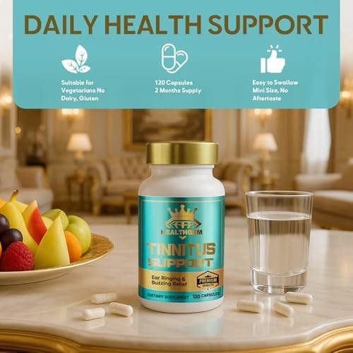 Authentic Healthgem 120 capsules dietary supplement for earache relief.