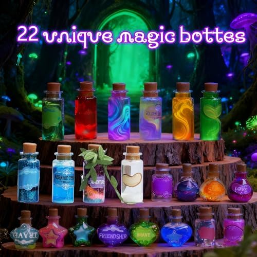 Display case and magic wand included in Tidaljam potion set