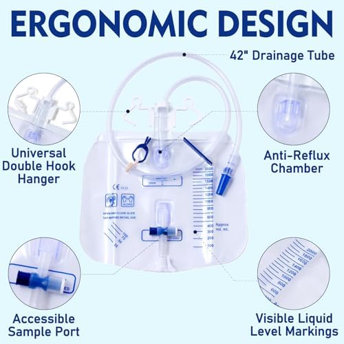 Daytime wearable leg bags for male incontinence