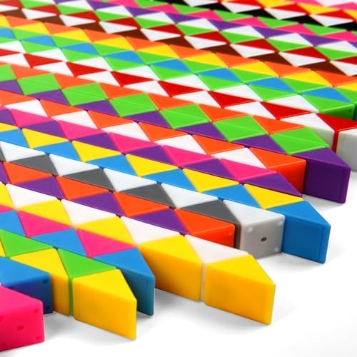 Fidget mini snake cube puzzle toy for kids party supplies showing structural joints