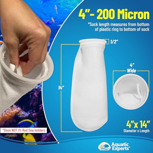 Aquatic Experts felt filter socks set of two items