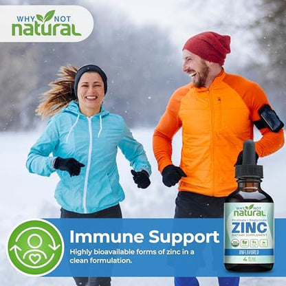 Non-GMO liquid zinc sulfate alternative for men and women by Why Not Natural