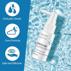Hypochlorous acid eye wash bottles for blepharitis and dry eye relief.