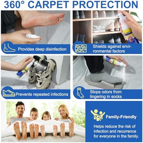Compact travel size foot odor spray for gym and sports use