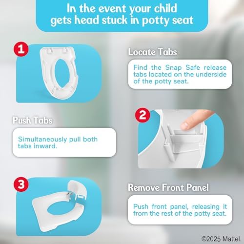 Fisher-Price potty seat transitioning to standard toilet