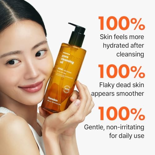 Hanskin Korean skincare cleansing oil packaging