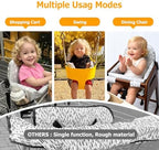Side view of Hooetoon high chair seat cover for infants