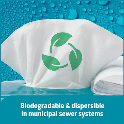 Medline ReadyFlush soft pack with resealable flip top lid