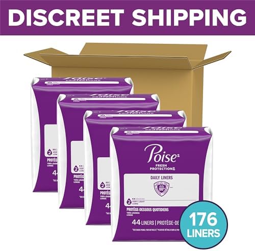 Poise 2 Drop Very Light Absorbency panty liners long length 4 pack bundle.