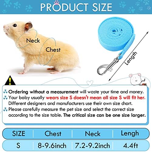 Satinior guinea pig harness and leash set laid flat