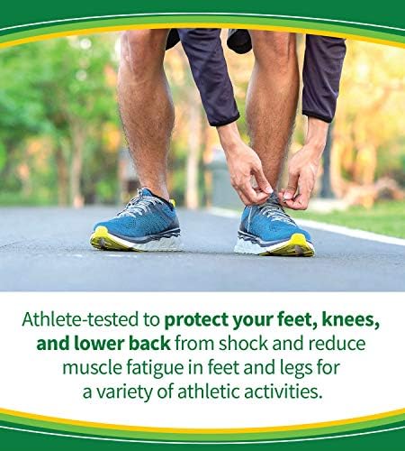 Packaging of Dr. Scholl's Men's Sport Insoles Pack of 2 showing athletic benefits.