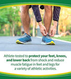Packaging of Dr. Scholl's Men's Sport Insoles Pack of 2 showing athletic benefits.