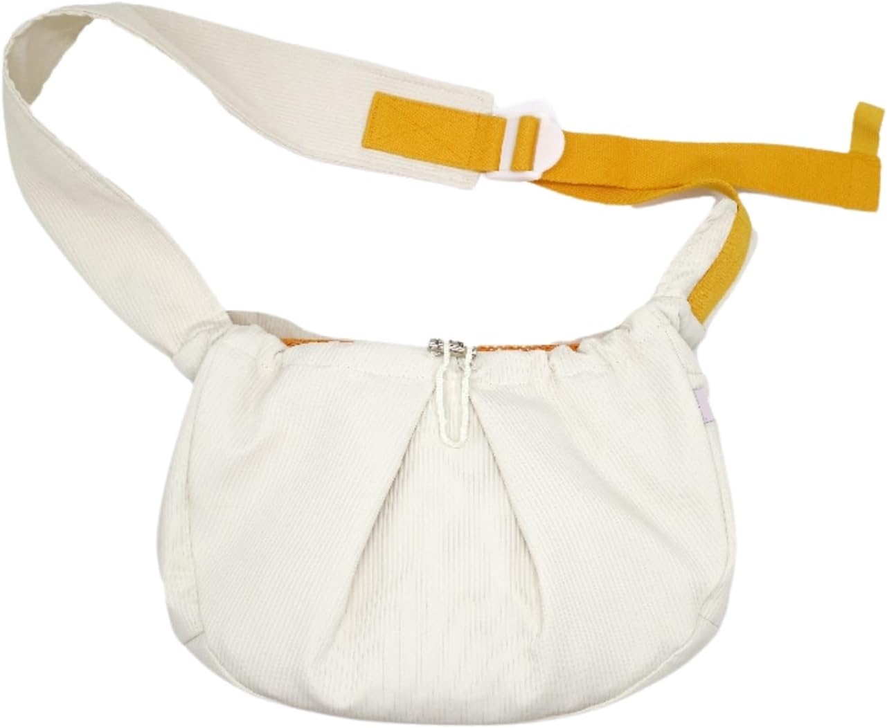 Ferret Sling Carrier - Pet Carrying Bag with Adjustable Strap Hands Free Shoulder Bag Crossbody Travel Slings Soft Small Animal Bonding Pouch Front Backpack for Ferret Rabbit Puppy Kitten (Beige) - Image 9