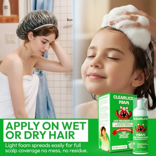 Clearlice lice removal comb and treatment cap set