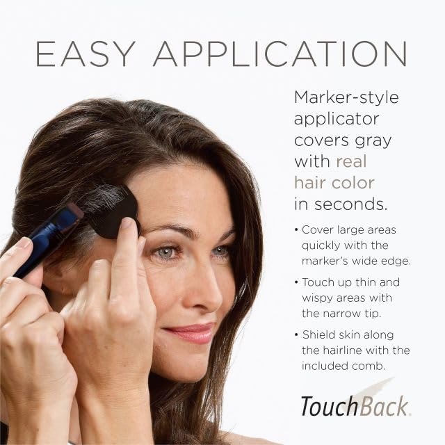 USA imported TouchBack root touch up pen displaying shade level instructions