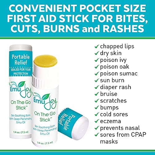 Emu Joy natural burn cream stick for soothing minor skin irritations.