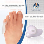 Washable latex-free foot protectors for small toe alignment