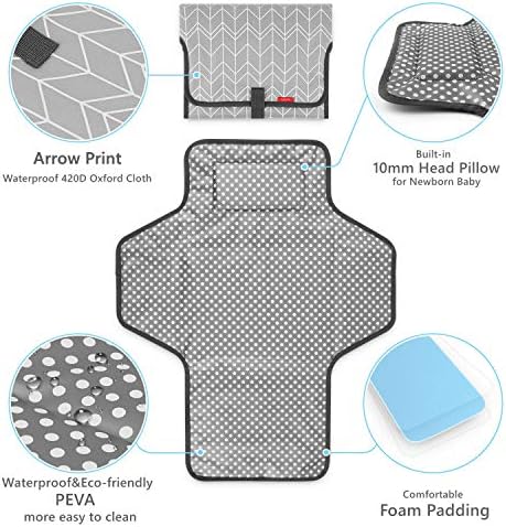 Babebay waterproof changing mat folded as clutch