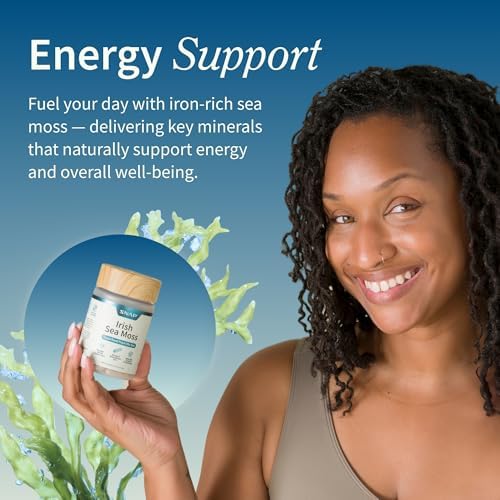 Snap Supplements Irish Sea Moss bottle side view